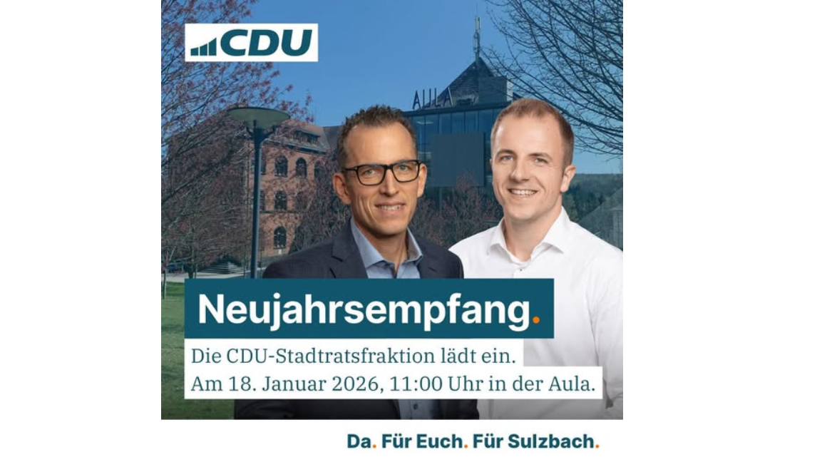 Neujahrsempfang der CDU-Stadtratsfraktion Sulzbach